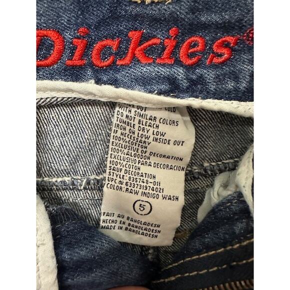 Dickies Toddler Boys Relaxed Fit Denim Jeans Blue Carpenter Style Durable – 5T - Picture 4 of 4